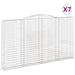 Coșuri gabion arcuite, 7 buc, 400x30x220/240cm, fier galvanizat - WALTI WALTI