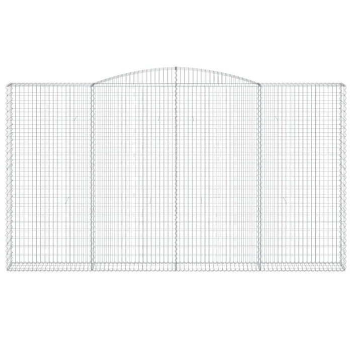 Coșuri gabion arcuite 25 buc, 400x30x220/240cm, fier galvanizat WALTI