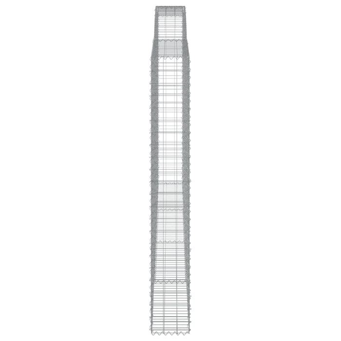 Coșuri gabion arcuite 25 buc, 400x30x220/240cm, fier galvanizat WALTI