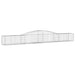 Coșuri gabion arcuite 2 buc, 400x50x40/60 cm, fier galvanizat - WALTI WALTI