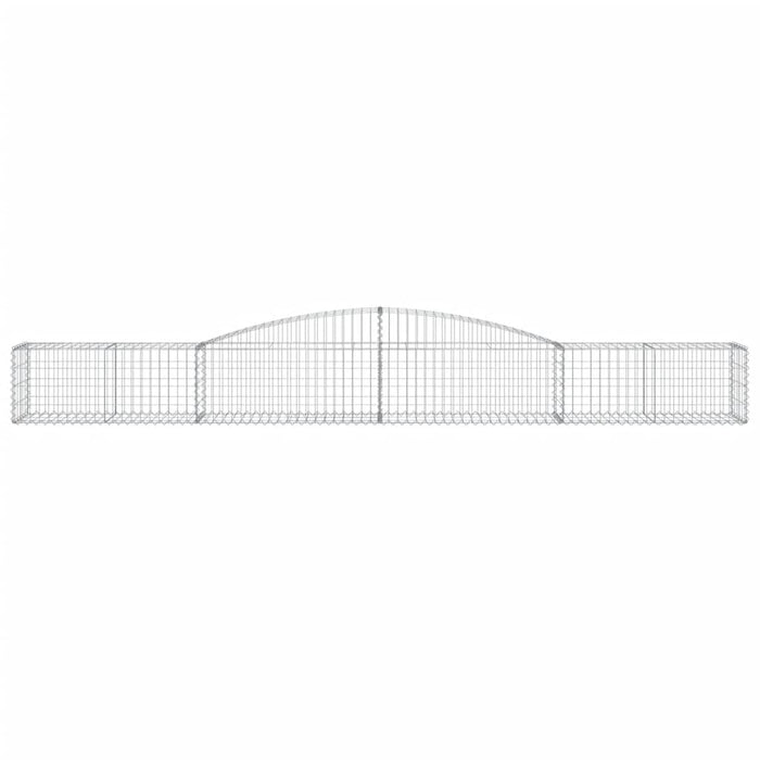 Coșuri gabion arcuite 3 buc, 400x50x40/60 cm, fier galvanizat - WALTI WALTI