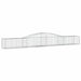 Coșuri gabion arcuite 5 buc, 400x50x40/60 cm, fier galvanizat - WALTI WALTI