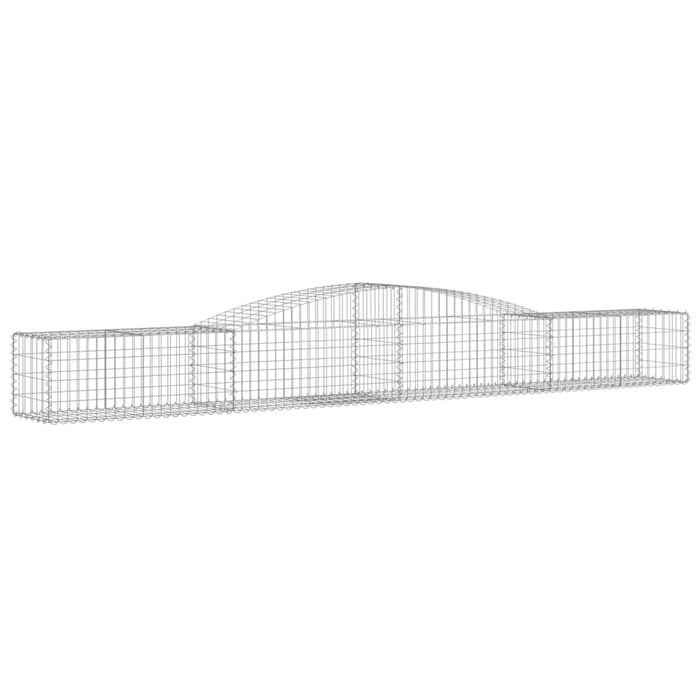 Coșuri gabion arcuite 6 buc, 400x50x40/60 cm, fier galvanizat - WALTI WALTI