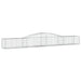 Coșuri gabion arcuite 6 buc, 400x50x40/60 cm, fier galvanizat - WALTI WALTI