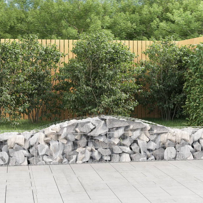 Coșuri gabion arcuite 6 buc, 400x50x40/60 cm, fier galvanizat - WALTI WALTI
