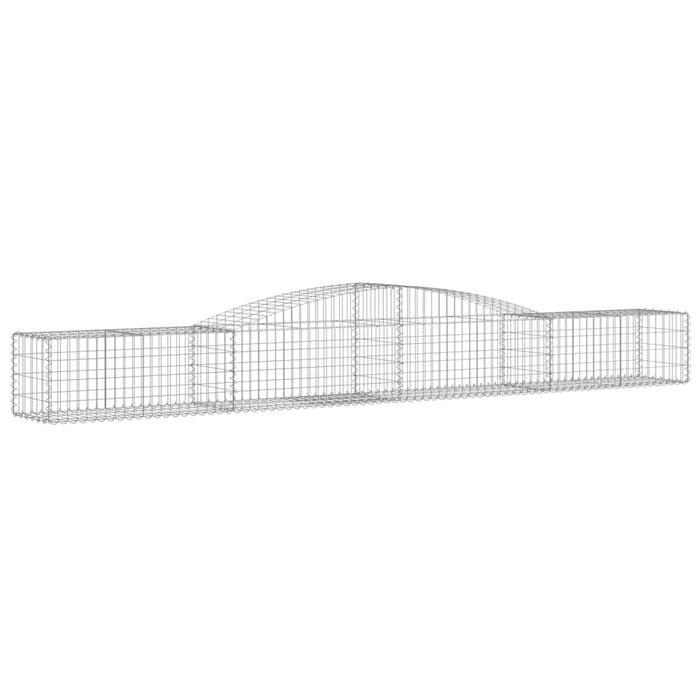 Coșuri gabion arcuite 7 buc, 400x50x40/60 cm, fier galvanizat - WALTI WALTI