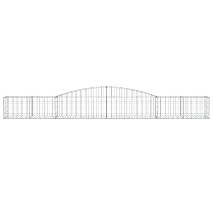 Coșuri gabion arcuite 7 buc, 400x50x40/60 cm, fier galvanizat - WALTI WALTI