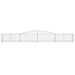 Coșuri gabion arcuite 7 buc, 400x50x40/60 cm, fier galvanizat - WALTI WALTI
