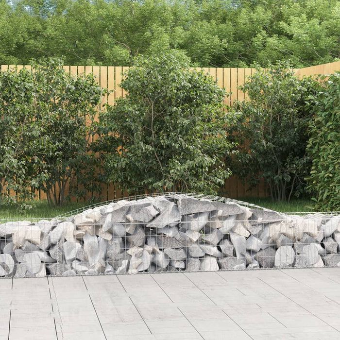 Coșuri gabion arcuite 7 buc, 400x50x40/60 cm, fier galvanizat - WALTI WALTI