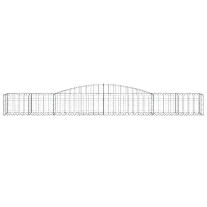 Coșuri gabion arcuite 10 buc, 400x50x40/60 cm, fier galvanizat - WALTI WALTI