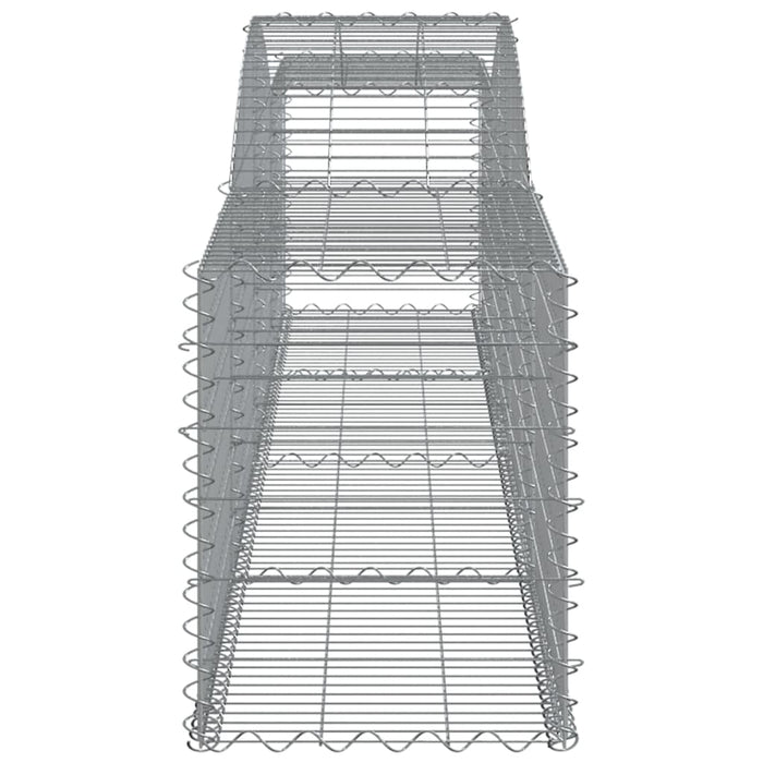 Coșuri gabion arcuite 2 buc, 400x50x60/80 cm, fier galvanizat - WALTI WALTI