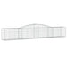 Coșuri gabion arcuite 3 buc, 400x50x60/80 cm, fier galvanizat - WALTI WALTI