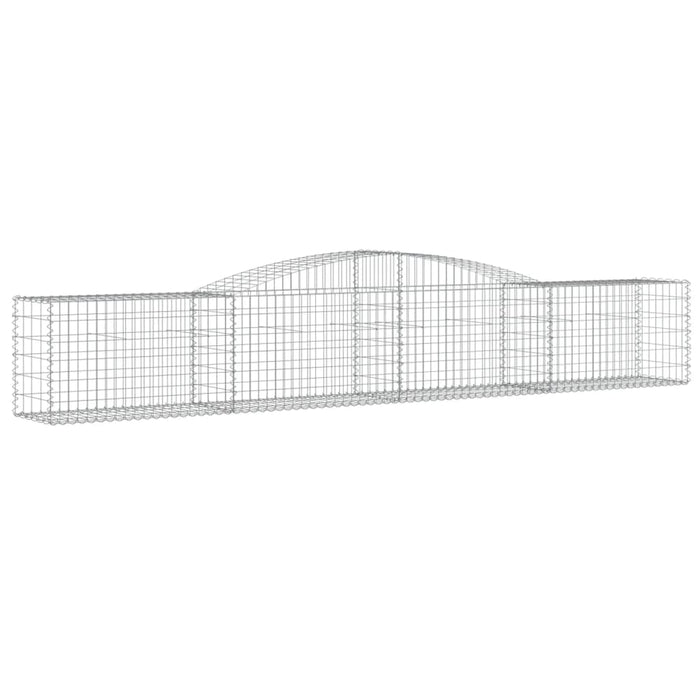Coșuri gabion arcuite 4 buc, 400x50x60/80 cm, fier galvanizat - WALTI WALTI