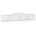 Coșuri gabion arcuite 5 buc, 400x50x60/80 cm, fier galvanizat - WALTI WALTI