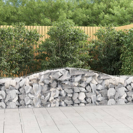 Coșuri gabion arcuite 6 buc, 400x50x60/80 cm, fier galvanizat - WALTI WALTI