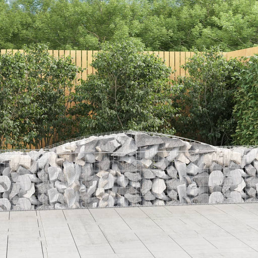 Coșuri gabion arcuite 7 buc, 400x50x60/80 cm, fier galvanizat - WALTI WALTI