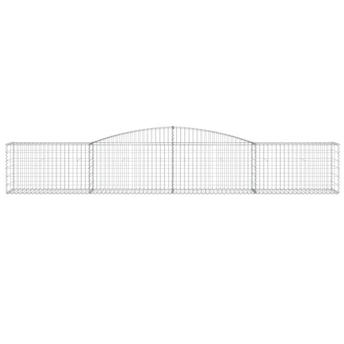 Coșuri gabion arcuite 9 buc, 400x50x60/80 cm, fier galvanizat - WALTI WALTI