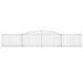 Coșuri gabion arcuite 9 buc, 400x50x60/80 cm, fier galvanizat - WALTI WALTI