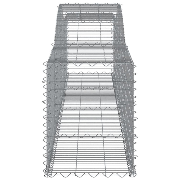 Coșuri gabion arcuite 9 buc, 400x50x60/80 cm, fier galvanizat - WALTI WALTI