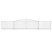 Coșuri gabion arcuite 10 buc, 400x50x60/80 cm, fier galvanizat - WALTI WALTI
