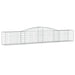 Coșuri gabion arcuite 25 buc, 400x50x60/80 cm, fier galvanizat - WALTI WALTI