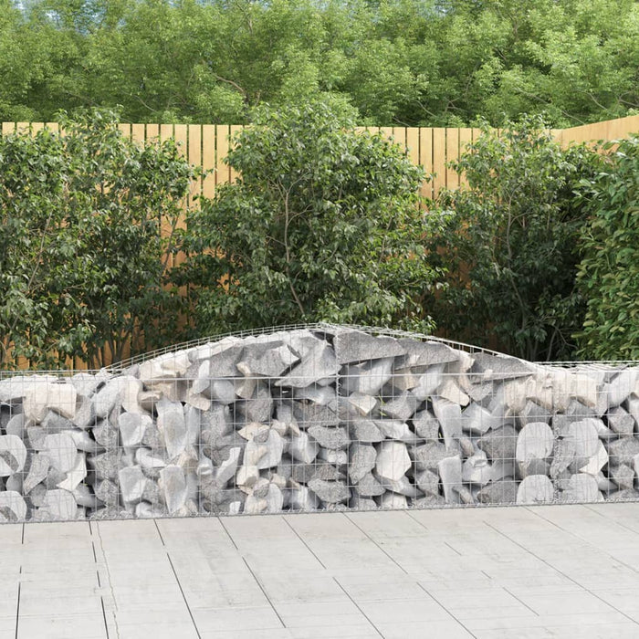 Coșuri gabion arcuite 25 buc, 400x50x60/80 cm, fier galvanizat - WALTI WALTI