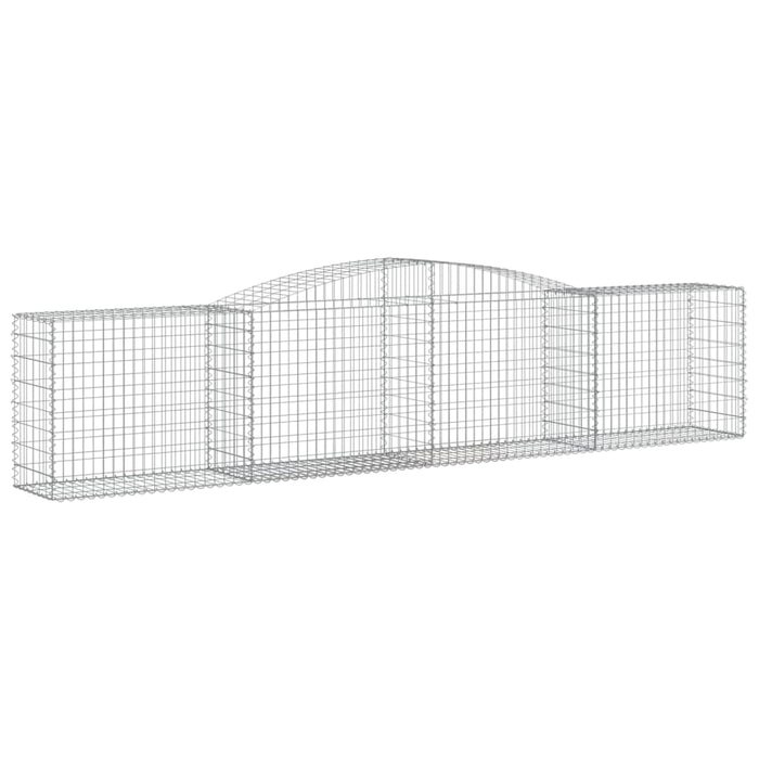 Coșuri gabion arcuite 4 buc, 400x50x80/100 cm, fier galvanizat - WALTI WALTI