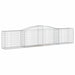Coșuri gabion arcuite 8 buc, 400x50x80/100 cm, fier galvanizat - WALTI WALTI