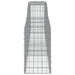 Coșuri gabion arcuite 9 buc, 400x50x80/100 cm, fier galvanizat - WALTI WALTI