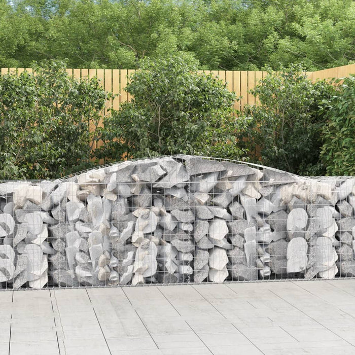 Coșuri gabion arcuite 9 buc, 400x50x80/100 cm, fier galvanizat - WALTI WALTI