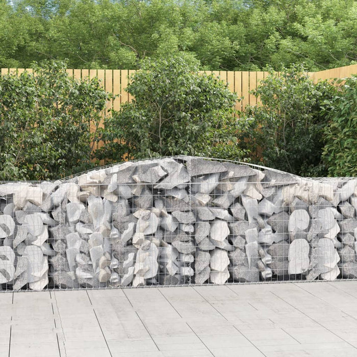 Coșuri gabion arcuite 10 buc, 400x50x80/100 cm, fier galvanizat - WALTI WALTI
