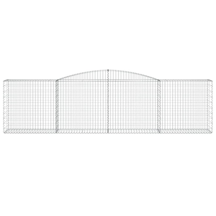 Coșuri gabion arcuite 4 buc, 400x50x100/120 cm fier galvanizat - WALTI WALTI