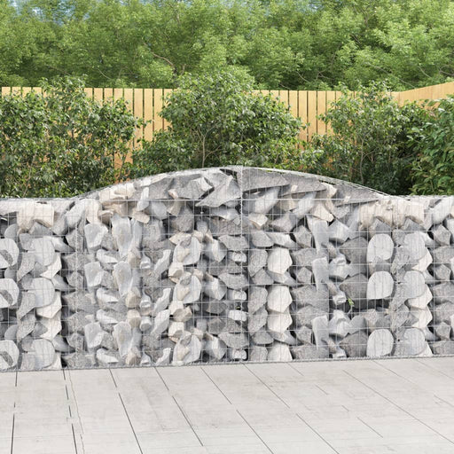 Coșuri gabion arcuite 6 buc, 400x50x100/120 cm fier galvanizat - WALTI WALTI