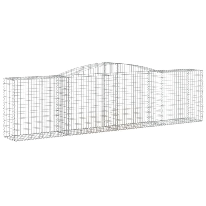 Coșuri gabion arcuite 9 buc, 400x50x100/120 cm fier galvanizat - WALTI WALTI
