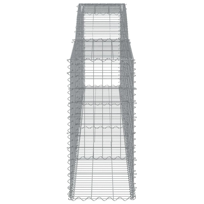 Coșuri gabion arcuite 9 buc, 400x50x100/120 cm fier galvanizat - WALTI WALTI