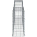 Coșuri gabion arcuite 9 buc, 400x50x100/120 cm fier galvanizat - WALTI WALTI