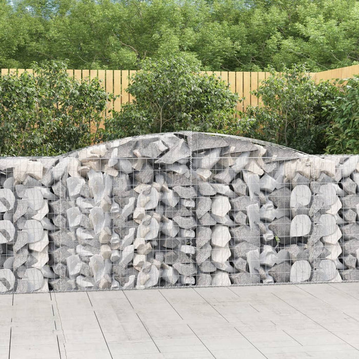 Coșuri gabion arcuite 9 buc, 400x50x100/120 cm fier galvanizat - WALTI WALTI