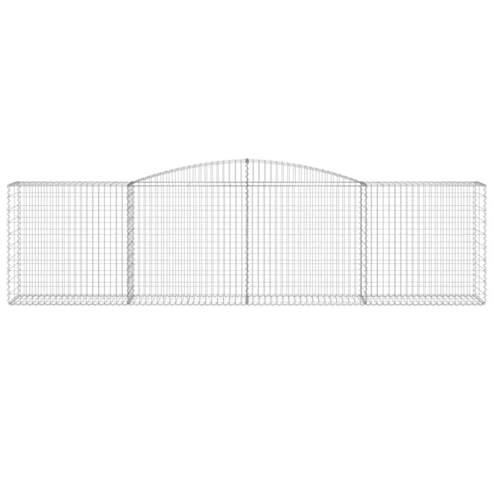 Coșuri gabion arcuite 10 buc, 400x50x100/120 cm fier galvanizat - WALTI WALTI