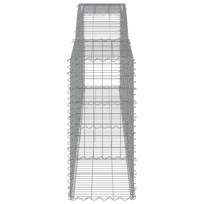 Coșuri gabion arcuite 10 buc, 400x50x100/120 cm fier galvanizat - WALTI WALTI