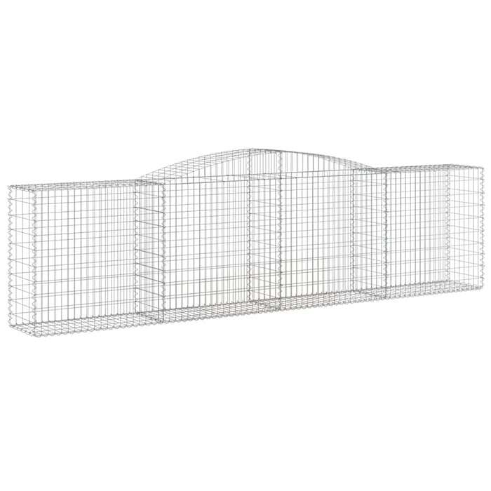 Coșuri gabion arcuite 15 buc, 400x50x100/120 cm fier galvanizat - WALTI WALTI