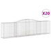 Coșuri gabion arcuite 20 buc, 400x50x100/120 cm fier galvanizat - WALTI WALTI