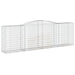 Coșuri gabion arcuite 5 buc, 400x50x120/140 cm, fier galvanizat - WALTI WALTI