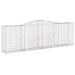 Coșuri gabion arcuite 6 buc, 400x50x120/140 cm, fier galvanizat - WALTI WALTI