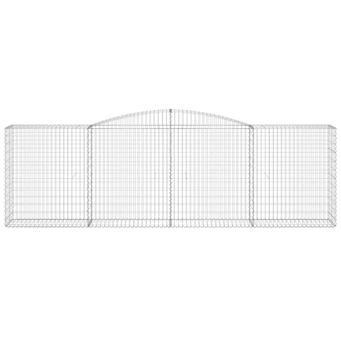Coșuri gabion arcuite 6 buc, 400x50x120/140 cm, fier galvanizat - WALTI WALTI