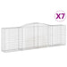 Coșuri gabion arcuite 7 buc, 400x50x120/140 cm, fier galvanizat - WALTI WALTI