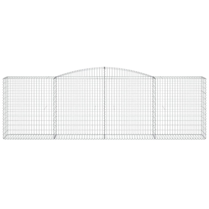 Coșuri gabion arcuite 7 buc, 400x50x120/140 cm, fier galvanizat - WALTI WALTI
