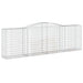 Coșuri gabion arcuite 9 buc, 400x50x120/140 cm, fier galvanizat - WALTI WALTI