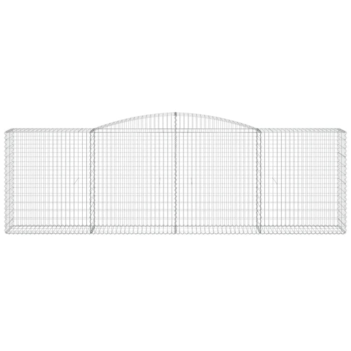 Coșuri gabion arcuite 9 buc, 400x50x120/140 cm, fier galvanizat - WALTI WALTI