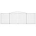 Coșuri gabion arcuite 9 buc, 400x50x120/140 cm, fier galvanizat - WALTI WALTI