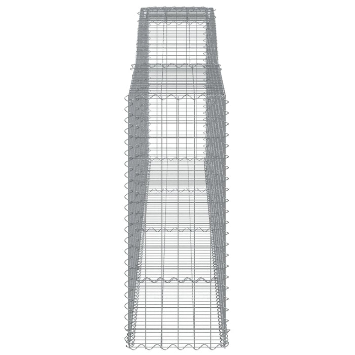 Coșuri gabion arcuite 9 buc, 400x50x120/140 cm, fier galvanizat - WALTI WALTI